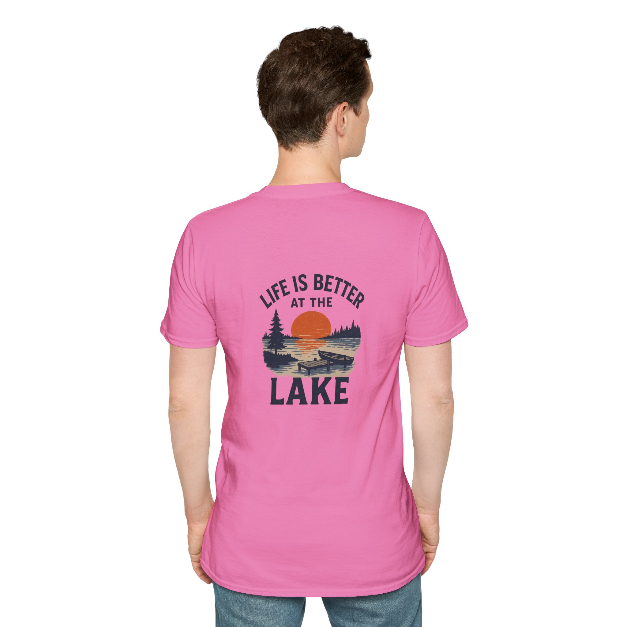 Lake T-Shirt — "Life Is Better at the Lake" Scenic Sunset Tee - Image 73