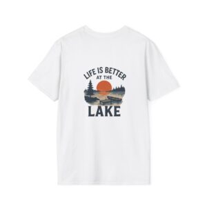 Lake T-Shirt — "Life Is Better at the Lake" Scenic Sunset Tee