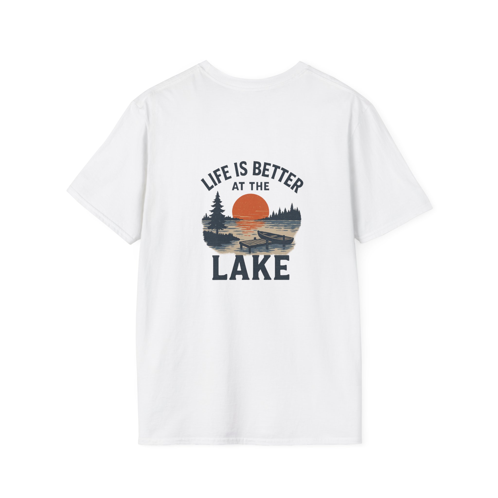 Lake T-Shirt — "Life Is Better at the Lake" Scenic Sunset Tee
