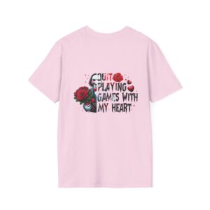Broken Heart Chest Graphic T-Shirt